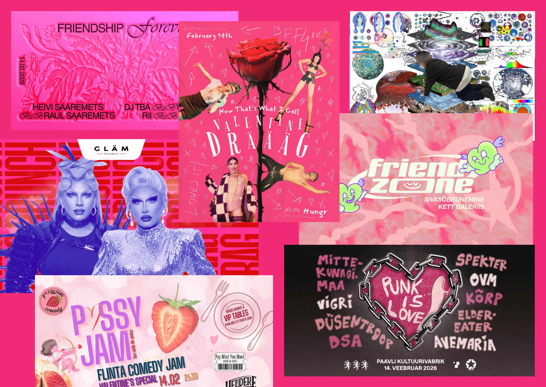 Vikervaate soovitused sõbrapäeva nädalavahetuseks